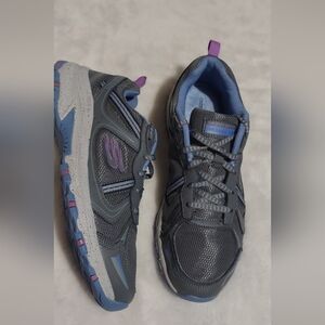 Skechers Gray and Purple Athletic Shoes